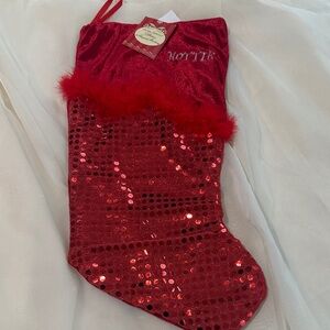 Sparkling Red Holiday Stocking